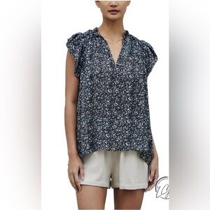 Grade and Gather Not Falling For It Printed Blouse